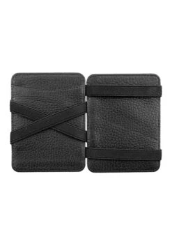 Men's Pebble Grain Leather Magic Wallet With RFID Blocking -Dents 23 5546BlackGrey2