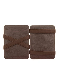 Men's Pebble Grain Leather Magic Wallet With RFID Blocking -Dents 23 5546BrownTan2