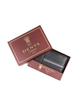 Men's Pebble Grain Leather Magic Wallet With RFID Blocking -Dents 23 5546 20black dove 20grey 20 5