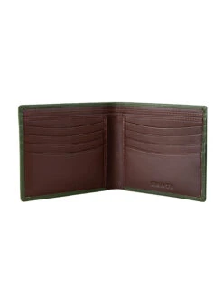 Men's Smooth Nappa Leather Bifold Wallet With RFID Blocking -Dents 23 5550 Olive English Tan 1