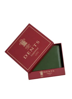 Men's Smooth Nappa Leather Bifold Wallet With RFID Blocking -Dents 23 5550 Olive English Tan 6