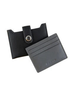 Men's Smooth Nappa Leather Card Holder With RFID Blocking And Case