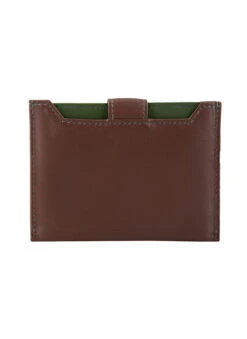 Men's Smooth Nappa Leather Card Holder With RFID Blocking And Case -Dents 23 5551 English Tan Olive 3