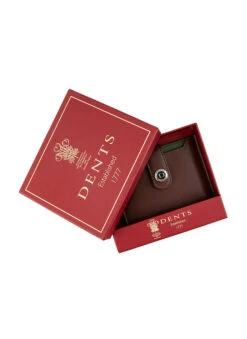 Men's Smooth Nappa Leather Card Holder With RFID Blocking And Case -Dents 23 5551 English Tan Olive 6