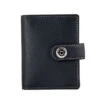 Men's Smooth Nappa Leather Business Card Holder With RFID Blocking And Tab -Dents 23 5552 Black Slate 2