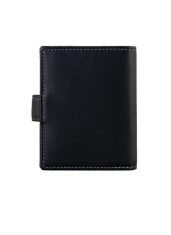 Men's Smooth Nappa Leather Business Card Holder With RFID Blocking And Tab -Dents 23 5552 Black Slate 3
