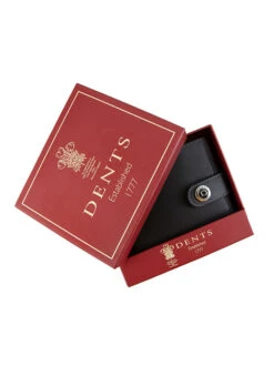 Men's Smooth Nappa Leather Bifold Wallet With RFID Blocking And Coin Purse -Dents 23 5553 Black Slate 6