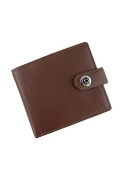Men's Smooth Nappa Leather Bifold Wallet With RFID Blocking And Coin Purse -Dents 23 5553 English Tan Olive 5