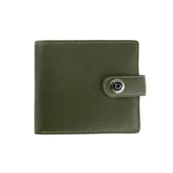 Men's Smooth Nappa Leather Bifold Wallet With RFID Blocking And Coin Purse -Dents 23 5553 Olive English Tan 2