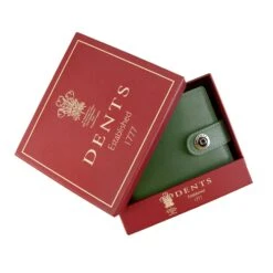 Men's Smooth Nappa Leather Bifold Wallet With RFID Blocking And Coin Purse -Dents 23 5553 Olive English Tan 6