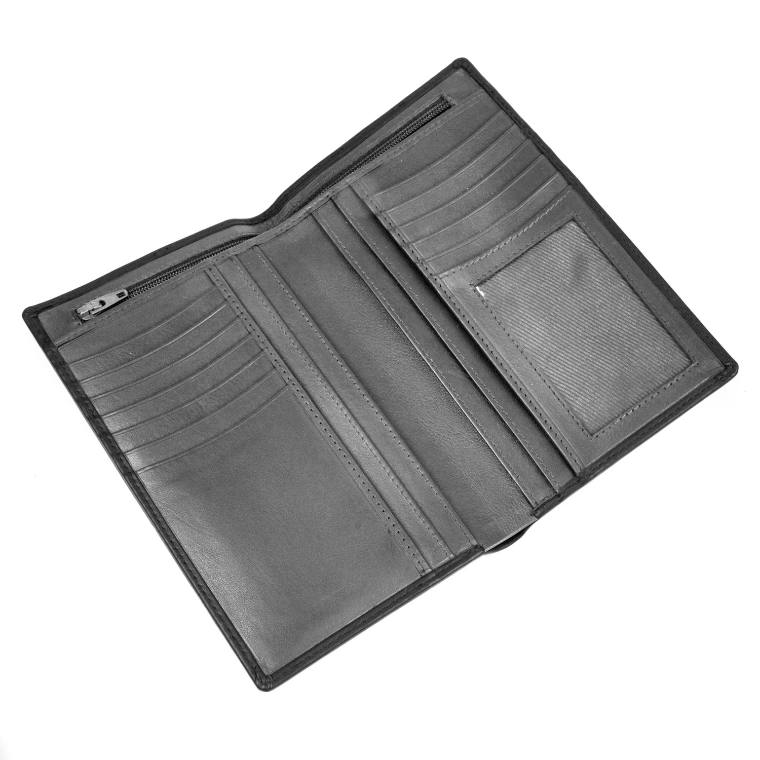 Men's Smooth Nappa Leather Jacket Wallet With RFID Blocking And Window Pocket 7 Men's Smooth Nappa Leather Jacket Wallet With RFID Blocking And Window Pocket - Image 5