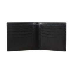 Men's Pebble Grain Leather Bifold Wallet With RFID Blocking -Dents 23 5556 Black 3