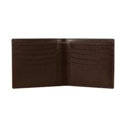Men's Pebble Grain Leather Bifold Wallet With RFID Blocking -Dents 23 5556 Dark Tan 3