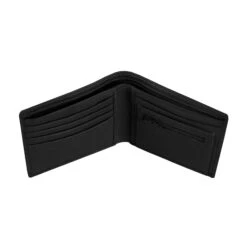 Men's Pebble Grain Leather Bifold Wallet With RFID Blocking And Coin Purse -Dents 23 5557 Black 5