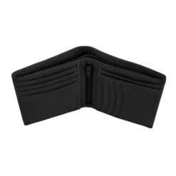 Men's Pebble Grain Leather Bifold Wallet With RFID Blocking And Zipped Pocket -Dents 23 5558 Black 4