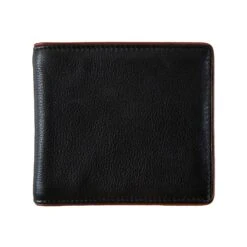 Men's Two-Colour Pebble Grain Leather Bifold Wallet With RFID Blocking -Dents 23 5560 Black 2