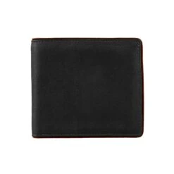 Men's Two-Colour Pebble Grain Leather Bifold Wallet With RFID Blocking And Coin Purse -Dents 23 5561 Black 1