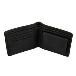 Men's Two-Colour Pebble Grain Leather Bifold Wallet With RFID Blocking And Coin Purse -Dents 23 5561 Black 4