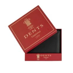 Men's Two-Colour Pebble Grain Leather Bifold Wallet With RFID Blocking And Coin Purse -Dents 23 5561 Black 5