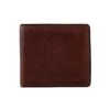 Men's Two-Colour Pebble Grain Leather Bifold Wallet With RFID Blocking And Coin Purse 2 Men's Two-Colour Pebble Grain Leather Bifold Wallet With RFID Blocking And Coin Purse -Dents 23 5561 Dark Tan 1