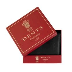 Men's Two-Colour Pebble Grain Leather Business Card Holder With RFID Blocking -Dents 23 5562 Black 3