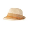 Women’s Two-Tone Straw Trilby Hat With Plaited Band -Dents 3 1198Natural 2