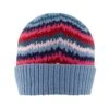 Women’s Knitted Beanie Hat With Contrasting Stripes -Dents 3 3309