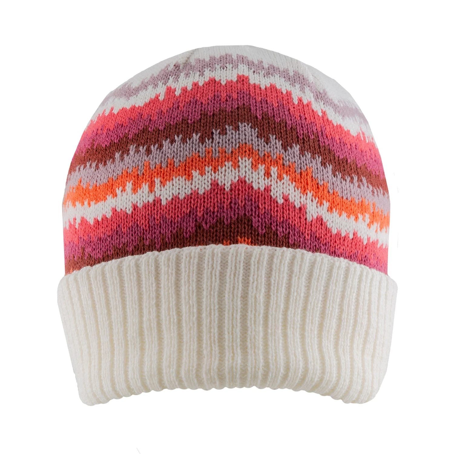 Women’s Knitted Beanie Hat With Contrasting Stripes 5 Women’s Knitted Beanie Hat With Contrasting Stripes - Image 3