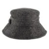 Women's Abraham Moon Herringbone Tweed Bucket Hat -Dents 3 5157Charcoal