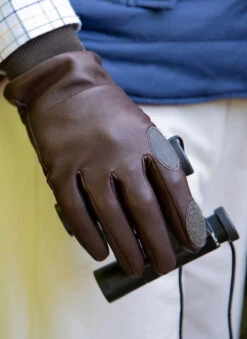 Men's Heritage Water-Resistant Silk-Lined Right Hand Leather Shooting Gloves -Dents 37 0600 Brown c4266d8e 20e3 4248 a8c2 109e8c0a422c