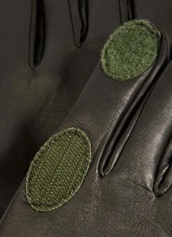 Men's Heritage Water-Resistant Silk-Lined Right Hand Leather Shooting Gloves -Dents 37 0600 olive 2