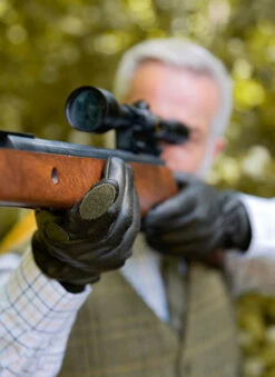 Men's Heritage Water-Resistant Half Fleece-Lined Right Hand Leather Shooting Gloves -Dents 37 0606 Olive 327dd5bb bdaf 4d36 bec9 280655760248