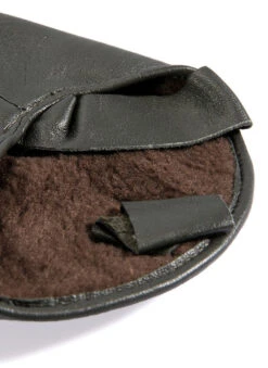 Men's Lined Leather Shooting Mitts -Dents 37 0622 olive 3