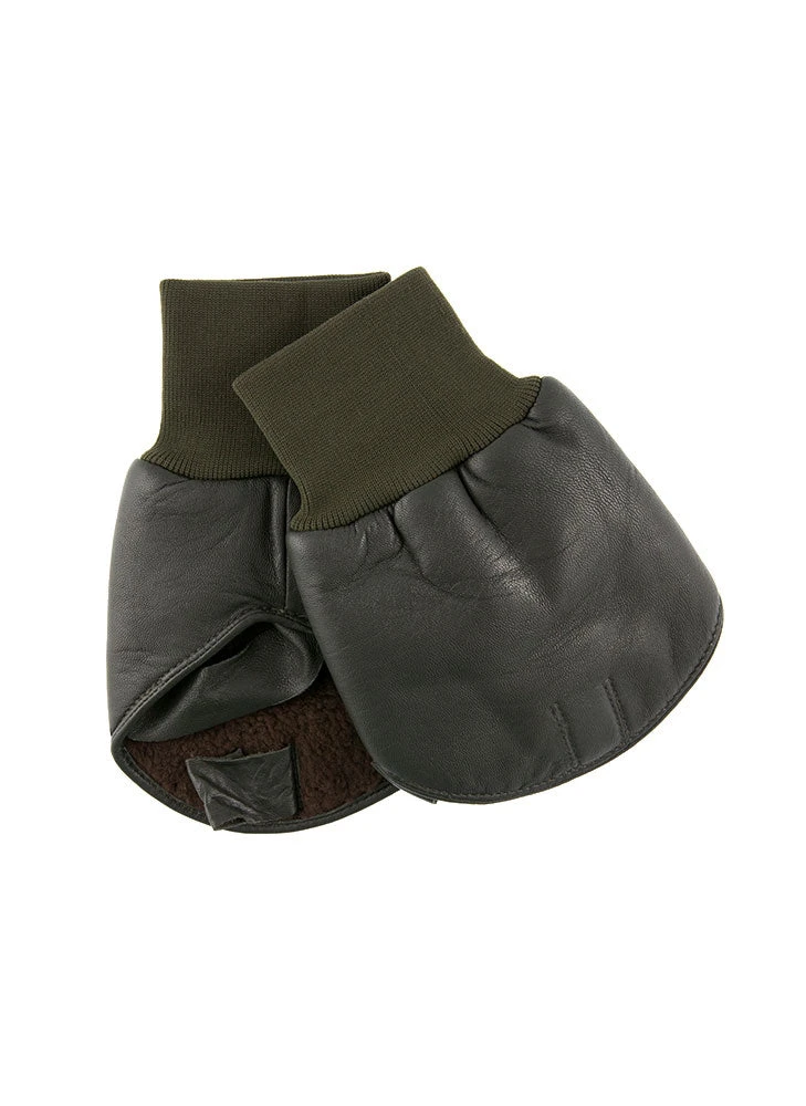 Men's Lined Leather Shooting Mitts