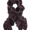 Women’s Checked Tweed Ruffle Scarf -Dents 4 1315Bordeaux2