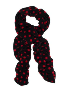 Womenâs Polka Dot Ruffle Scarf