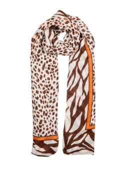 Womenâs Animal Print Lightweight Scarf