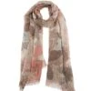 Women's Large Butterfly Print Lightweight Scarf -Dents 4 2561 20taupe e6551f9e 96c3 44f8 822e d0a98a358578