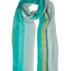 Women's Tonal Stripe Lightweight Scarf -Dents 4 2583 Mint
