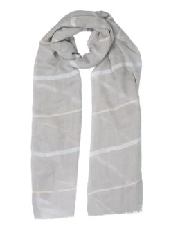 Women's Metallic Stripe Lightweight Scarf