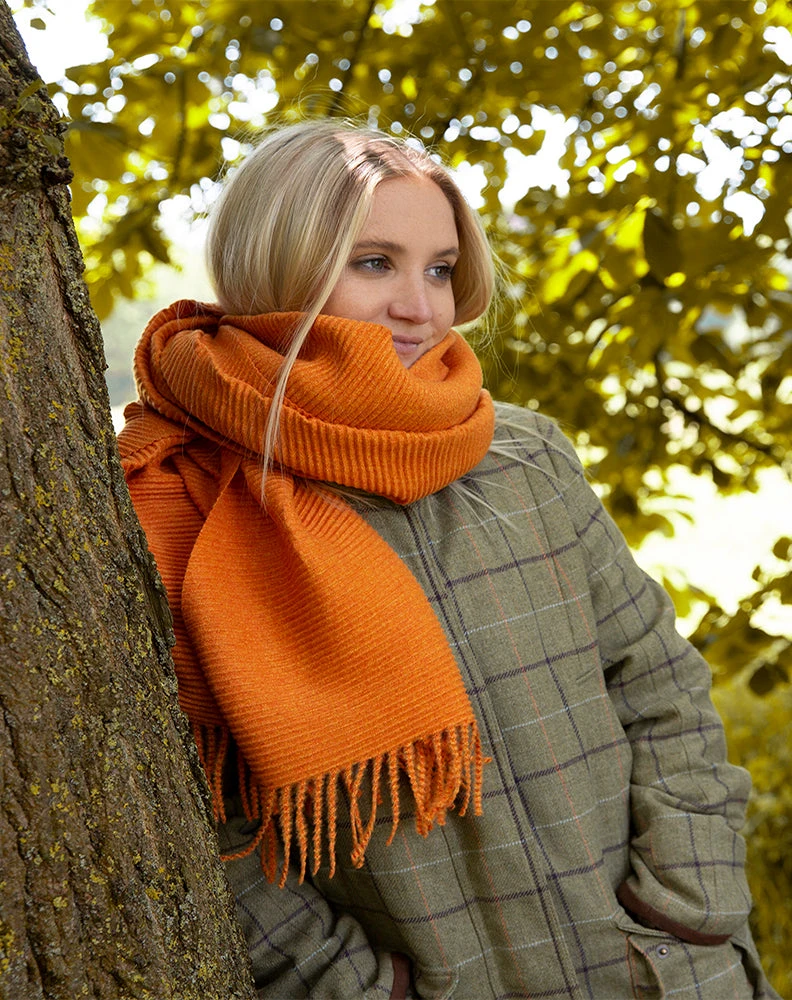 Women’s Pleated Plain Scarf With Tassels 6 Women’s Pleated Plain Scarf With Tassels - Image 4