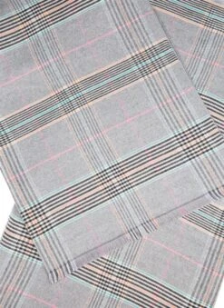 Women's Plaid Check Knitted Scarf -Dents 4 2606 20grey d315c9d6 0a76 4de2 8405 376381b69608