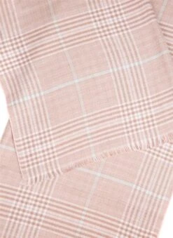 Women's Plaid Check Knitted Scarf -Dents 4 2606 20pink b68832b3 0dec 4d9c a959 f0531017237b