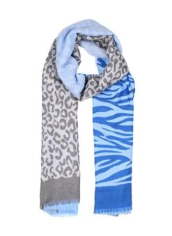 Women’s Leopard And Zebra Print Lightweight Scarf -Dents 4 2618Navy 92f5bfd2 289d 445b 9754 599375de1b9c