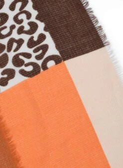 Women’s Leopard And Zebra Print Lightweight Scarf -Dents 4 2618Orange ad6bf839 a8a2 4939 aaab 1c9293ca6546