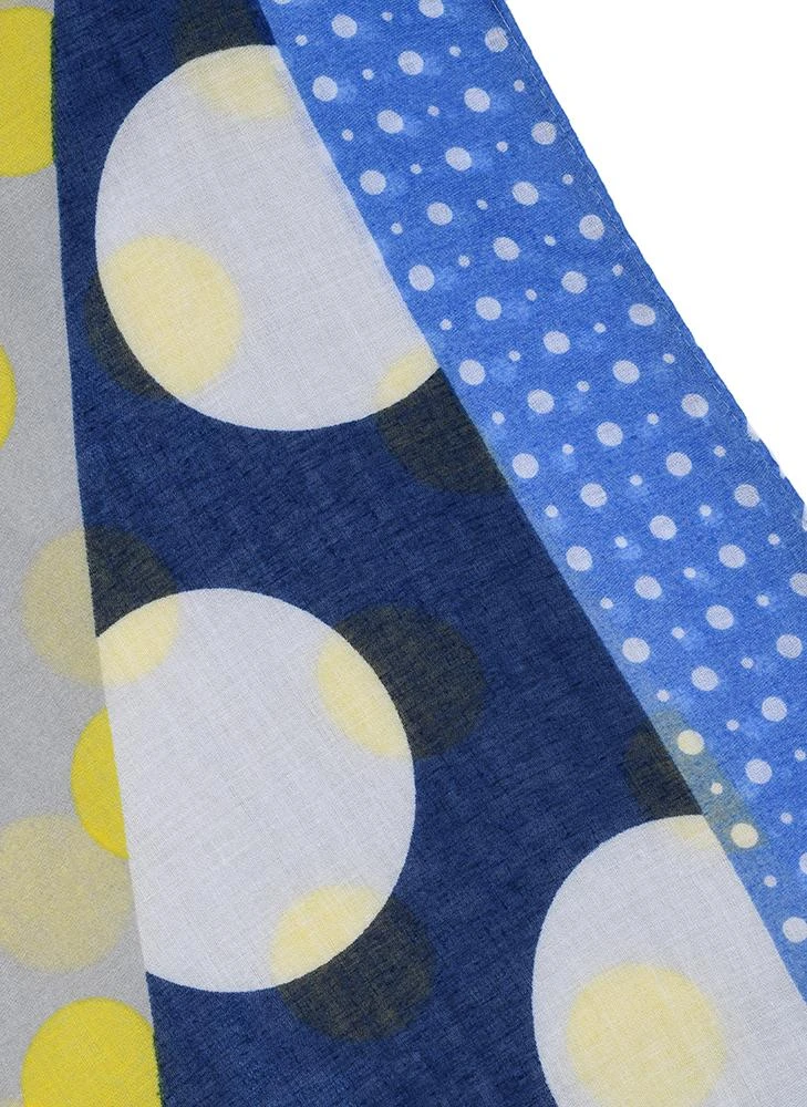 Women’s Multi-Spot Print Lightweight Scarf With Border 7 Women’s Multi-Spot Print Lightweight Scarf With Border - Image 5