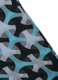 Women’s Geometric Print Lightweight Scarf -Dents 4 2620Blue d6ff3b61 4f0e 4d62 80d2 37e2c9152bb5