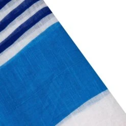 Women’s Two Stripe Pattern Lightweight Scarf With Tassels -Dents 4 2654 Royal 2