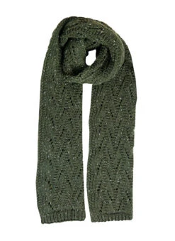 Women's Lace Knitted Scarf 18 Women's Lace Knitted Scarf -Dents 4 2763 Olive 2