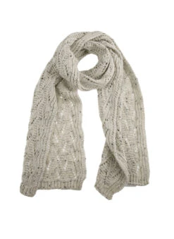 Women's Lace Knitted Scarf 15 Women's Lace Knitted Scarf -Dents 4 2763WinterWhite